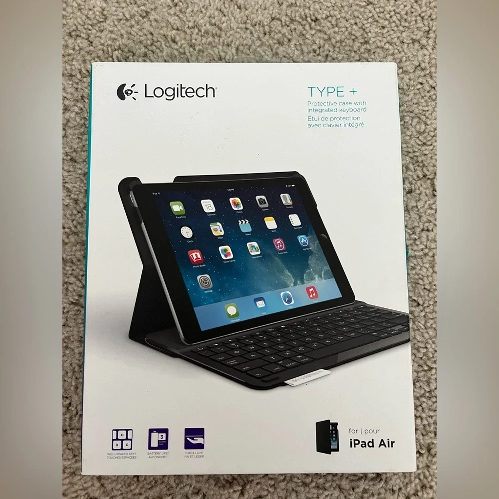 Logitech Type Plus iPad Air Folio Key Type + protective case